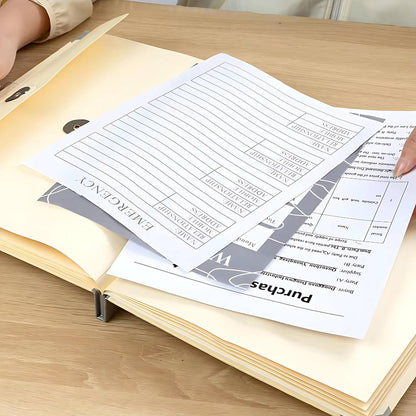 Life Document Organizer | Binder for Important Documents,