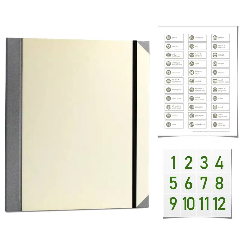 Life Document Organizer | Binder for Important Documents,